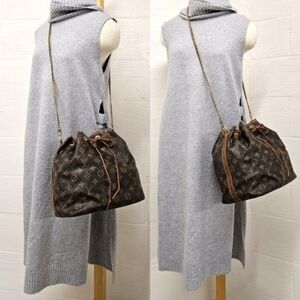 Louis Vuitton Noe Bucket Crossbody Bag in Brown Monogram Canvas and Leather